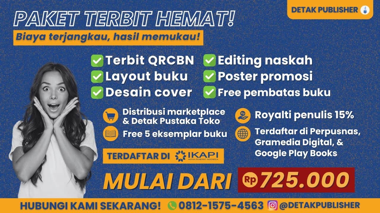 Jasa Penerbit Buku Anggota IKAPI, Ber-ISBN, Tercepat, Terpercaya dan Termurah